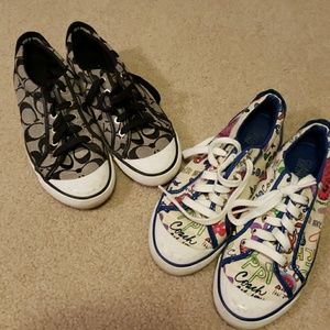 COACH Tennis Shoes - 2 Pair. 7 1/2